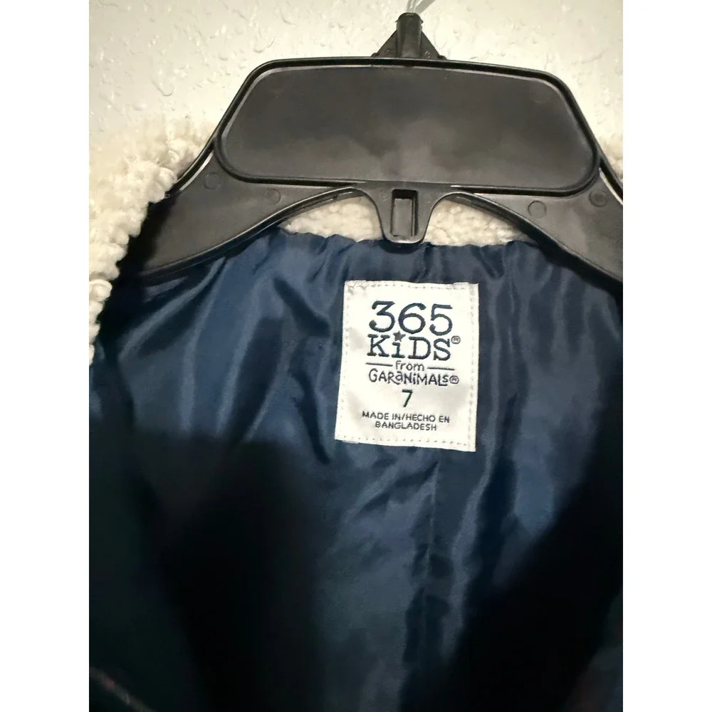 Kids Boys 365‎ Kids from Garanimals Plaid Sherpa Lined Jacket Size 7